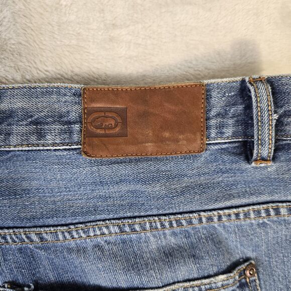 Ecko Unltd Jeans Baggy 5-pocket Size 38 Y2K Vtg Hip Hop Skater Wide Leg - Picture 4 of 9